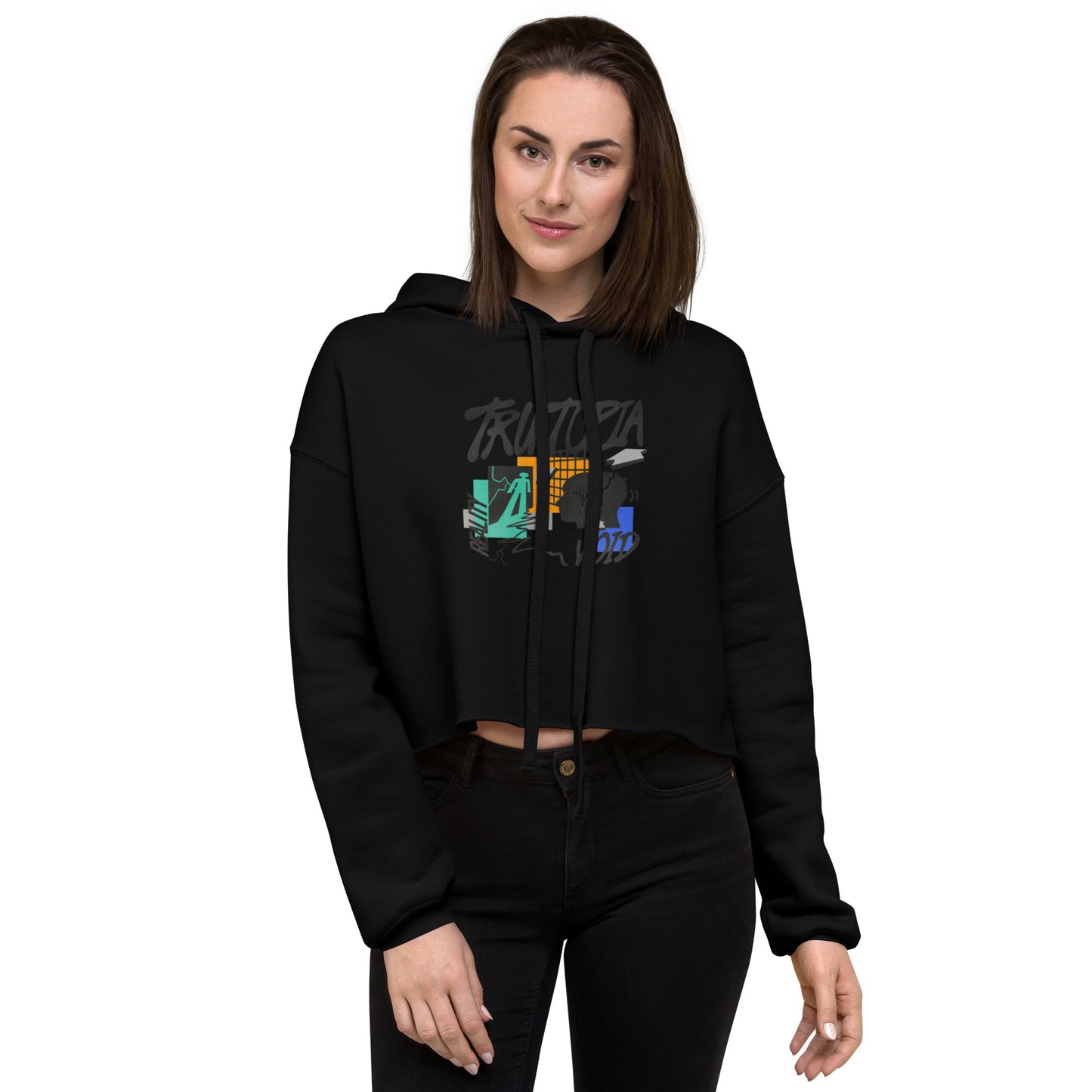Trutopia (Reality Void) Crop Hoodie